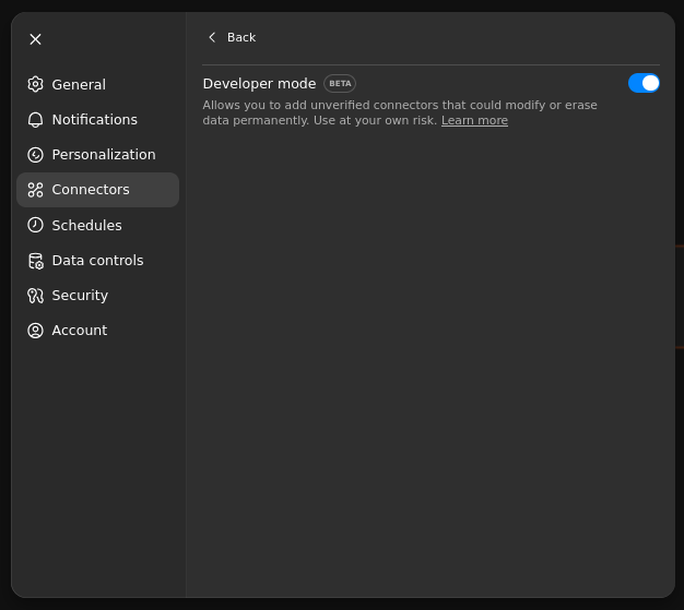 Developer Mode